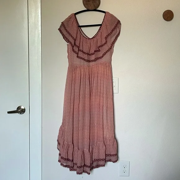LoveShackFancy Elena Ruffled Silk Dress - Picture 5 of 8